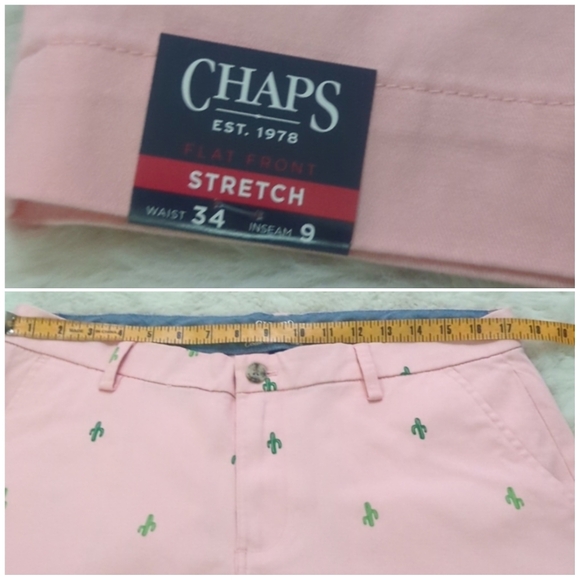 CHAPS • RALPH LAUREN Costland Wash Cactus Print Shorts ~ NWT - Picture 10 of 11